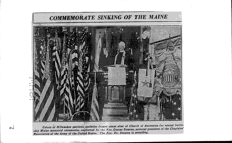 56 patriotic groups attend S.S. Maine fete Source: Chicago Daily Tribune Topics: Wars Date: 1932-05-23