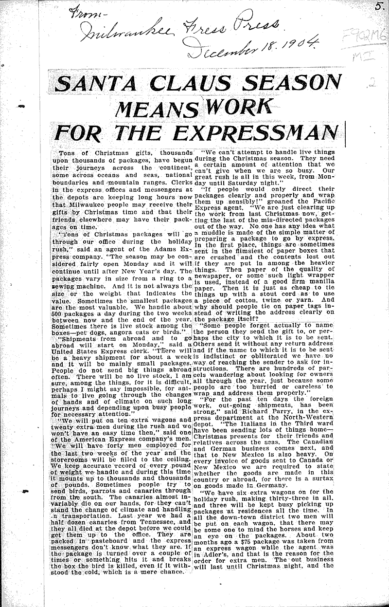  Source: Milwaukee Free Press Topics: Industry Date: 1904-12-18