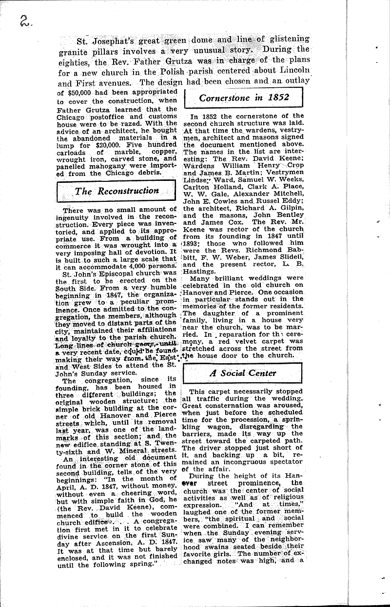  Source: Milwaukee Sentinel Topics: Architecture Date: 1933-04-16