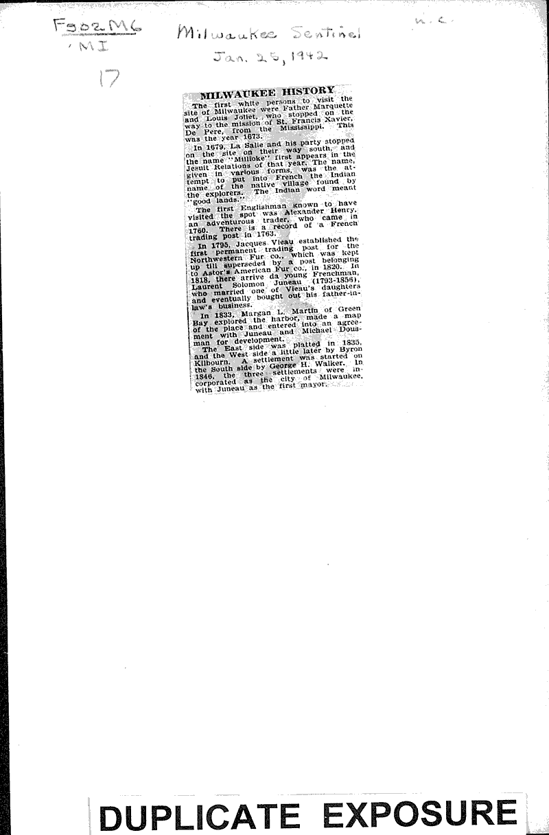  Source: Milwaukee Sentinel Topics: Immigrants Date: 1942-01-25