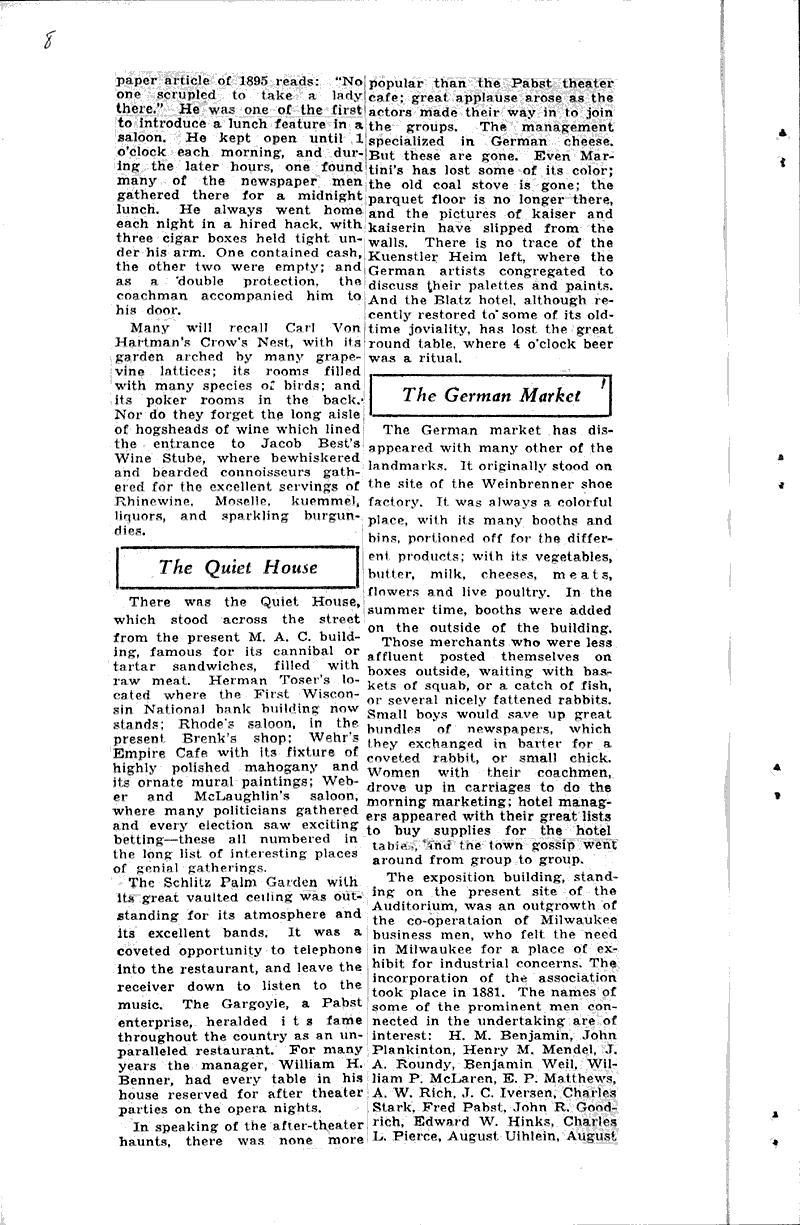  Source: Milwaukee Sentinel Topics: Architecture Date: 1933-04-30