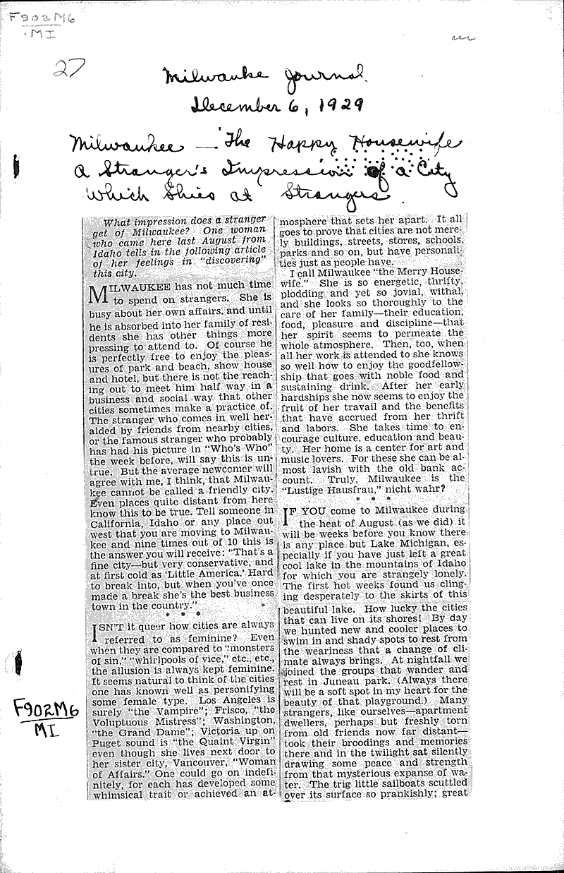  Source: Milwaukee Journal Topics: Voyages and Travels Date: 1929-12-06