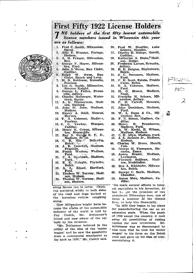  Source: Milwaukee Telegram Topics: Industry Date: 1922-08-06