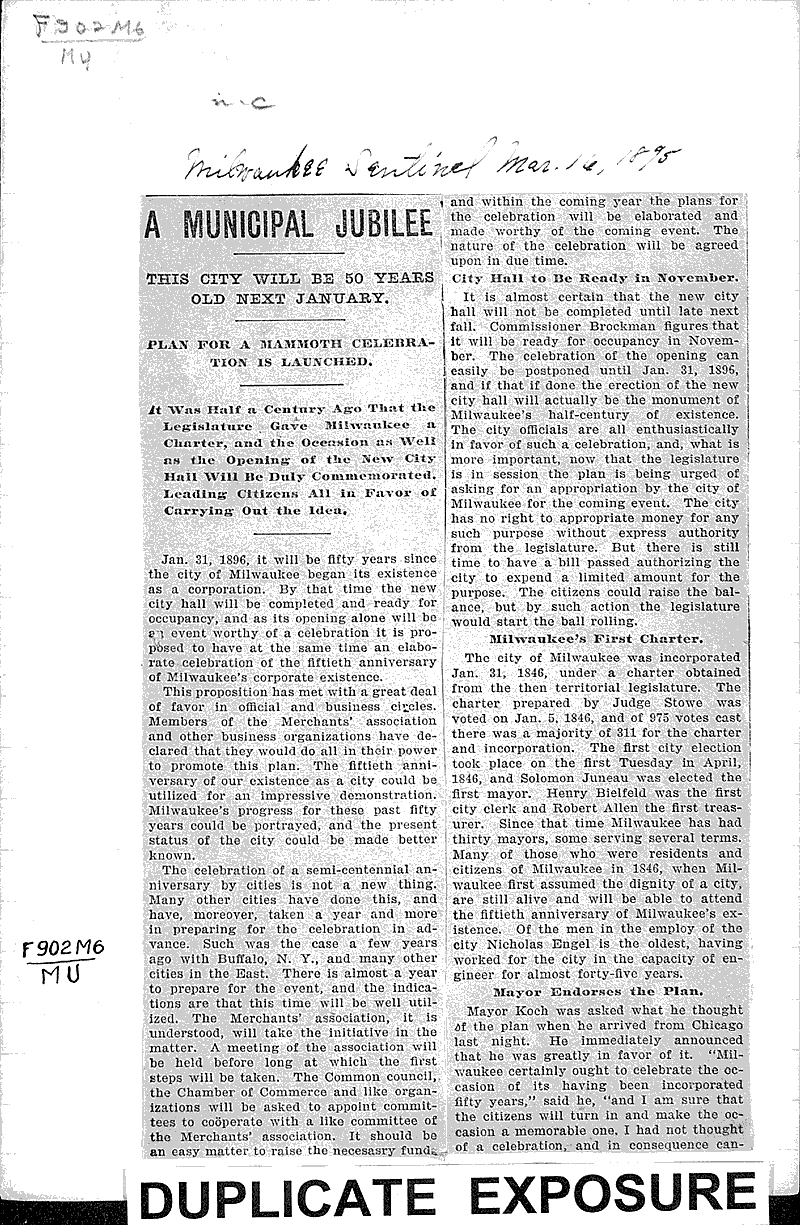  Source: Milwaukee Sentinel Topics: Government and Politics Date: 1895-03-16