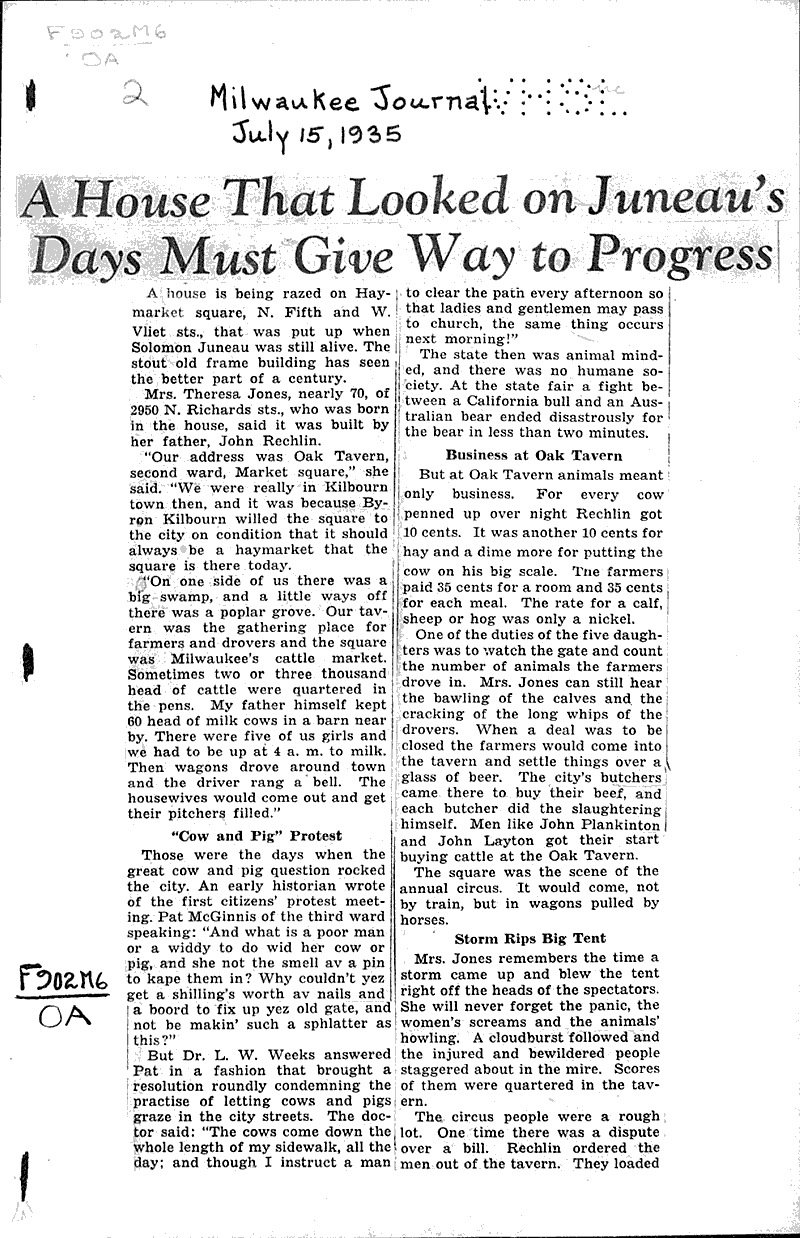  Source: Milwaukee Journal Topics: Architecture Date: 1935-07-15