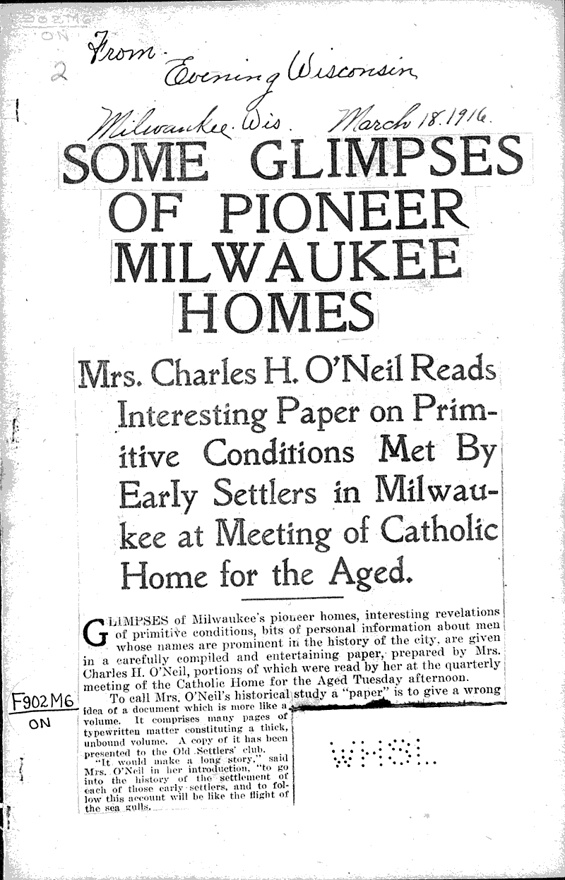  Source: Evening Wisconsin Date: 1916-03-18