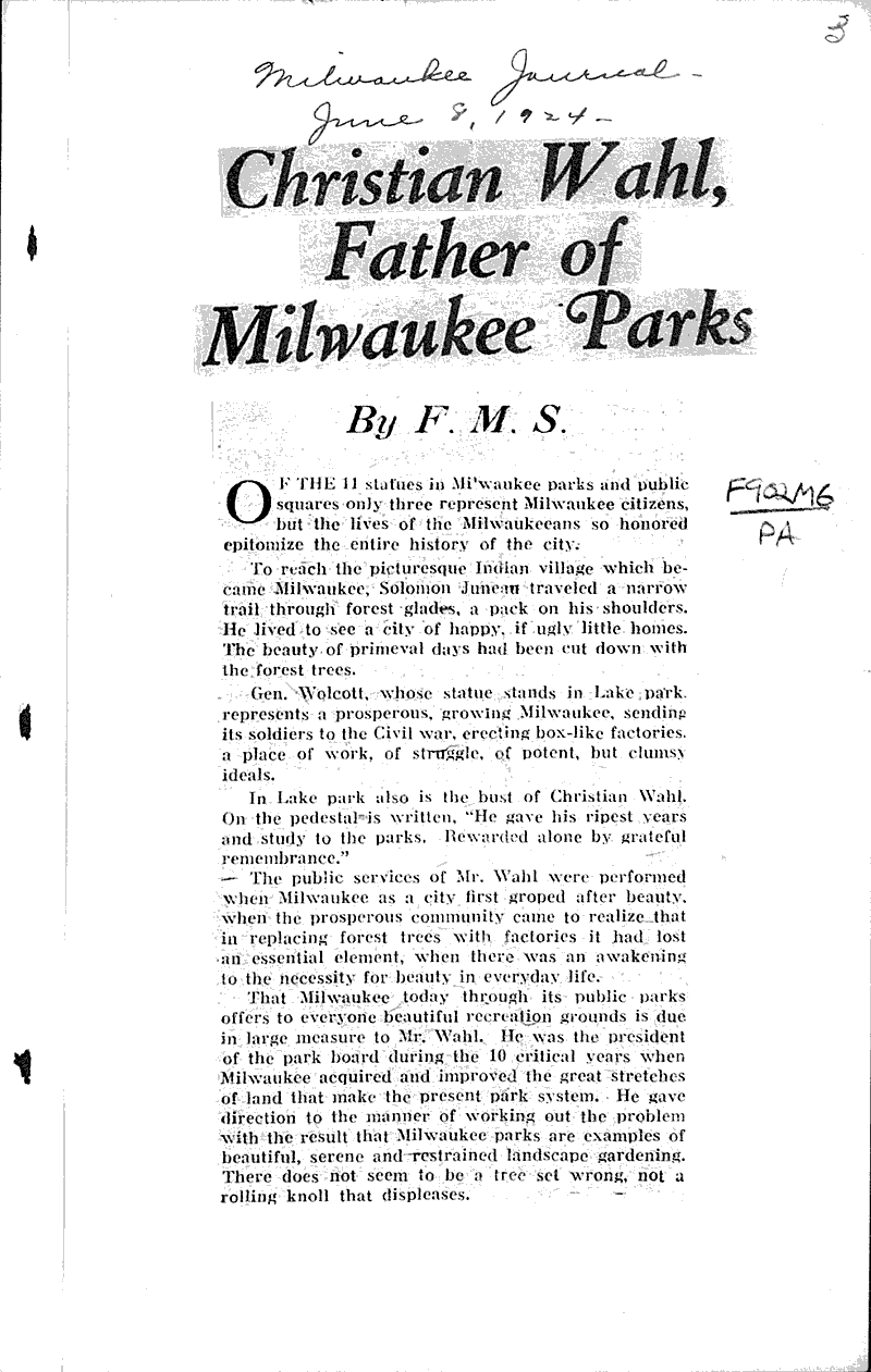  Source: Milwaukee Journal Date: 1924-06-08