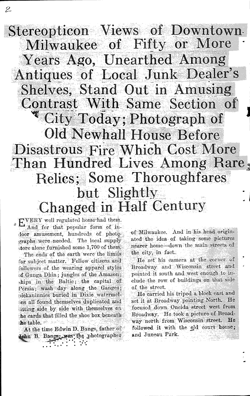  Source: Milwaukee Sentinel Date: 1922-11-26
