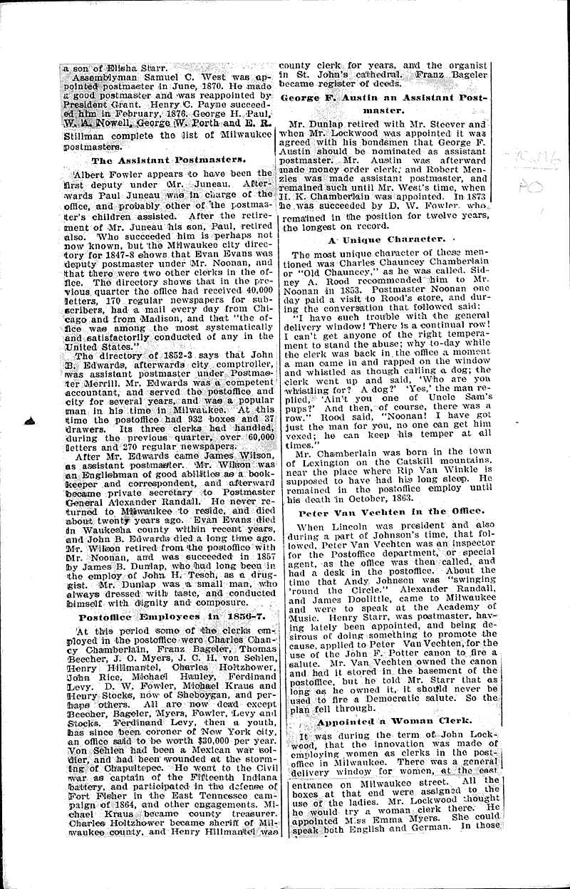  Source: Milwaukee Sentinel Topics: Government and Politics Date: 1899-02-26