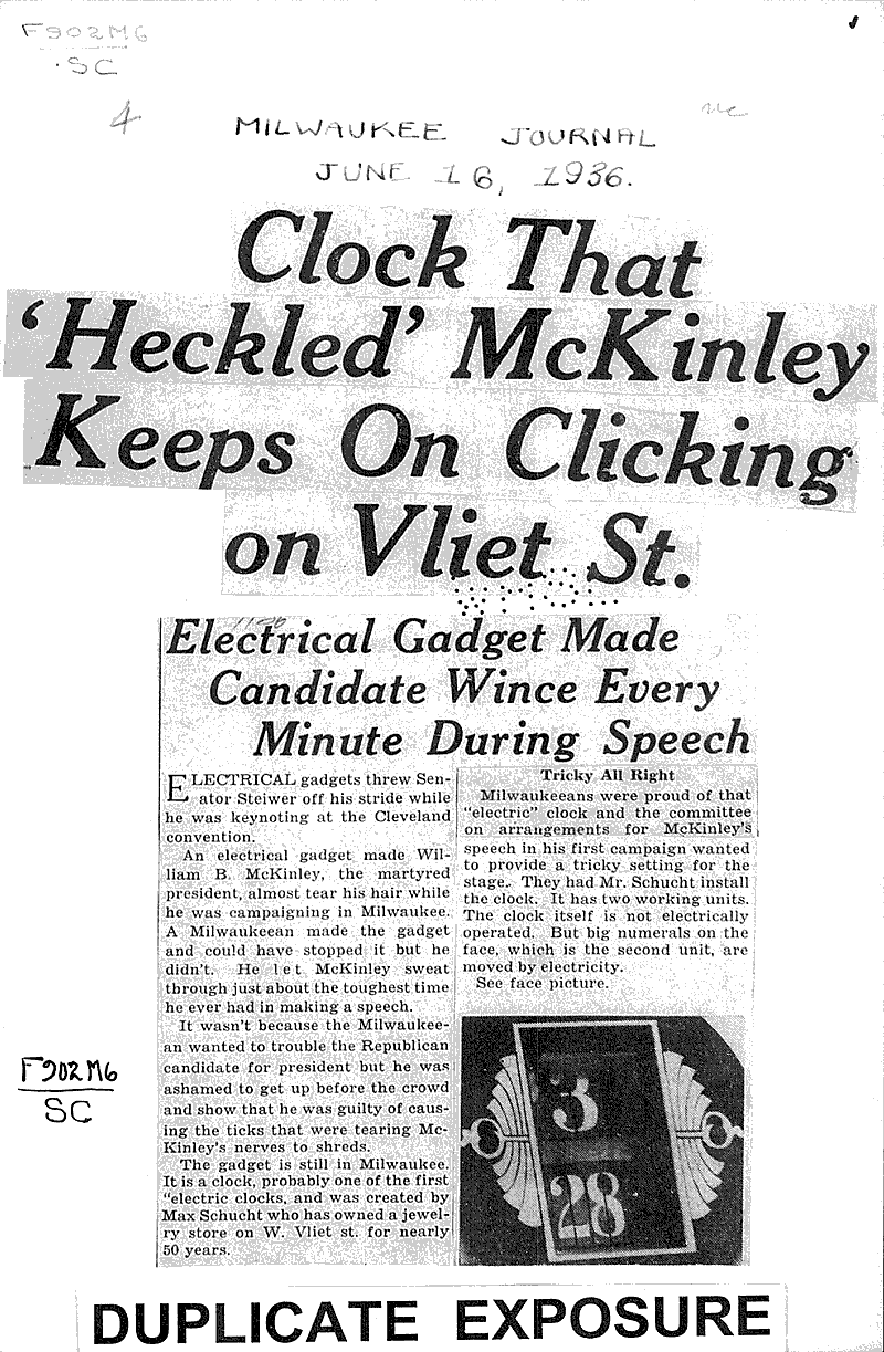  Source: Milwaukee Journal Topics: Government and Politics Date: 1936-06-16