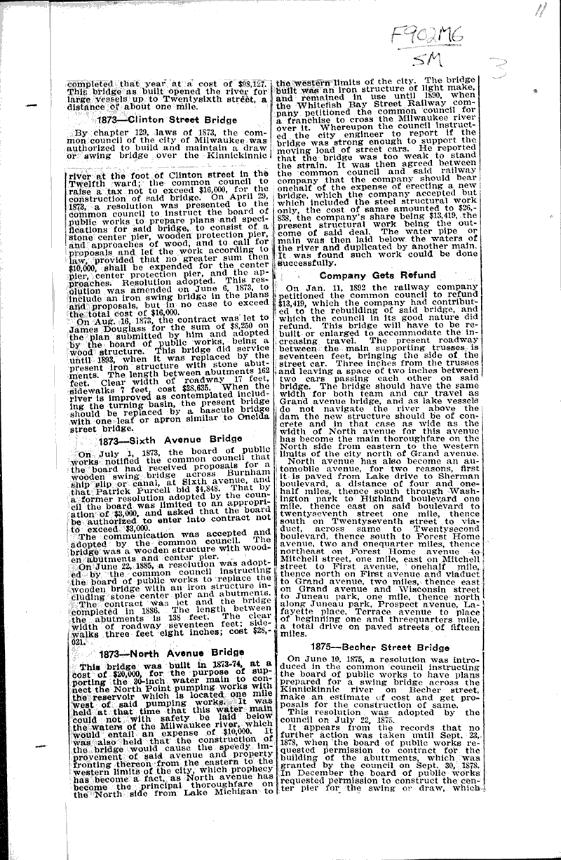  Source: Milwaukee Daily News Topics: Transportation Date: 1913-11-01