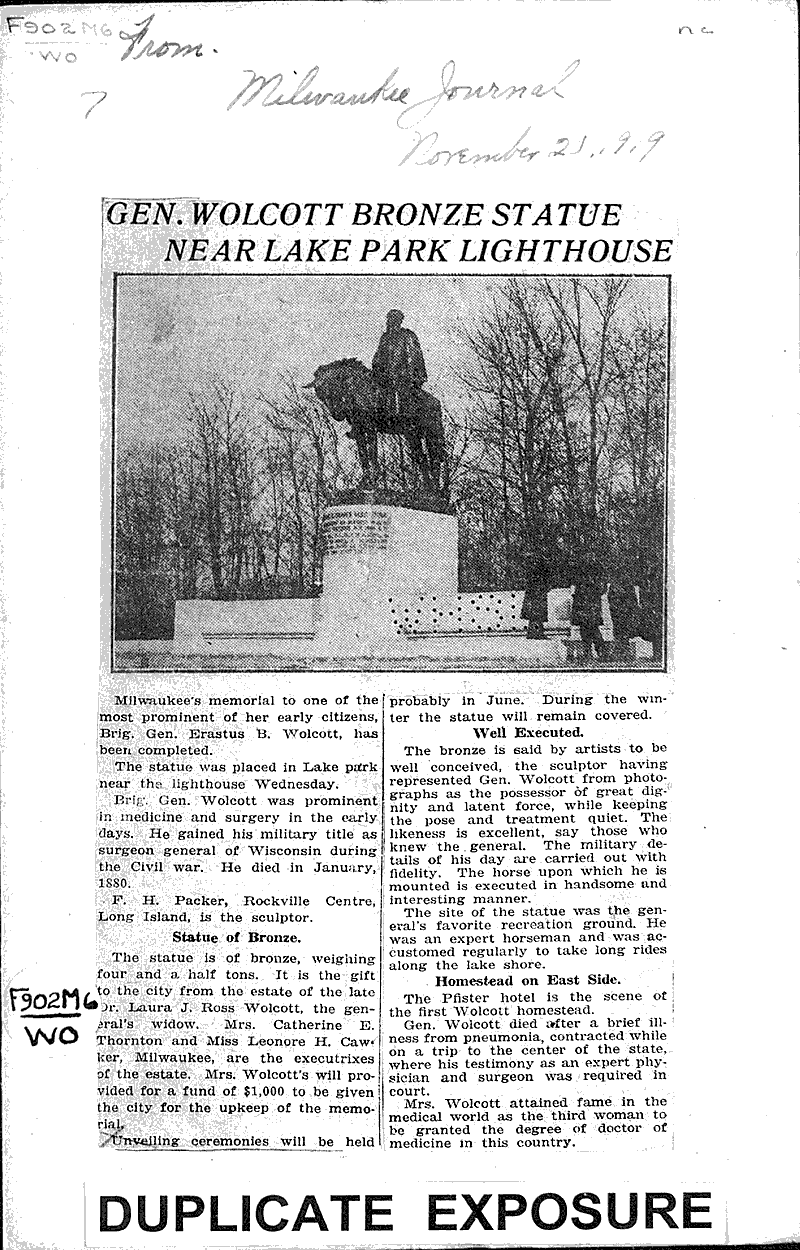  Source: Milwaukee Journal Topics: Architecture Date: 1919-11-21