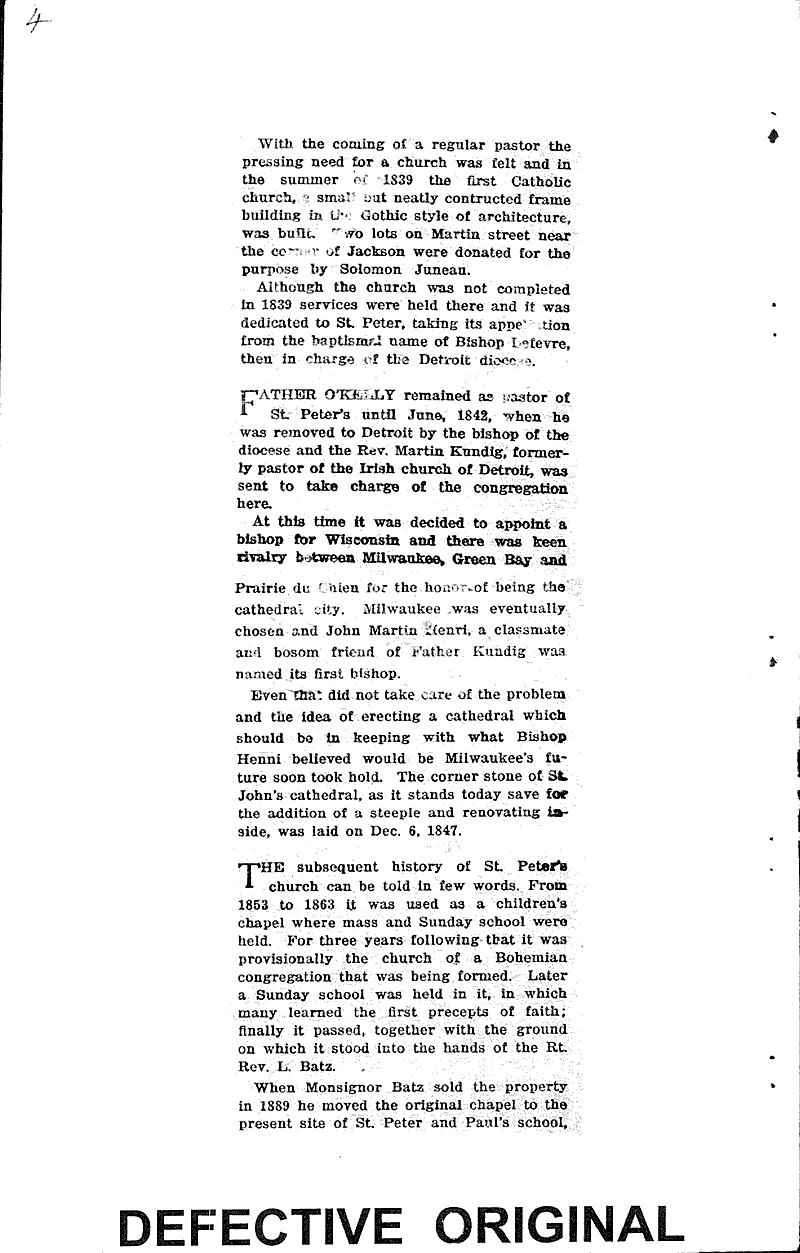  Source: Milwaukee Journal Topics: Church History Date: 1927-10-20