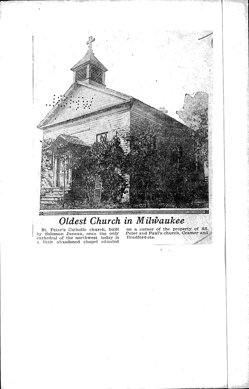  Source: Milwaukee Telegram Topics: Church History Date: 1922-04-23