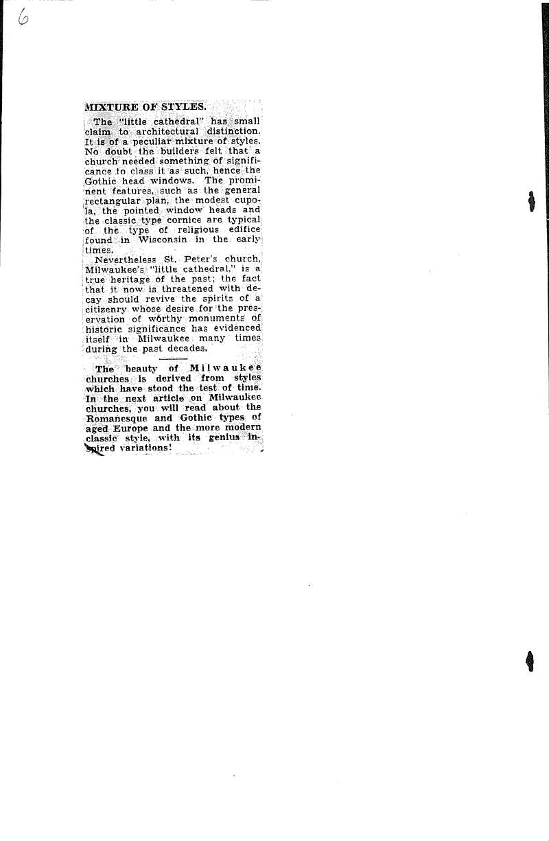  Source: Milwaukee Telegram Topics: Church History Date: 1922-04-23