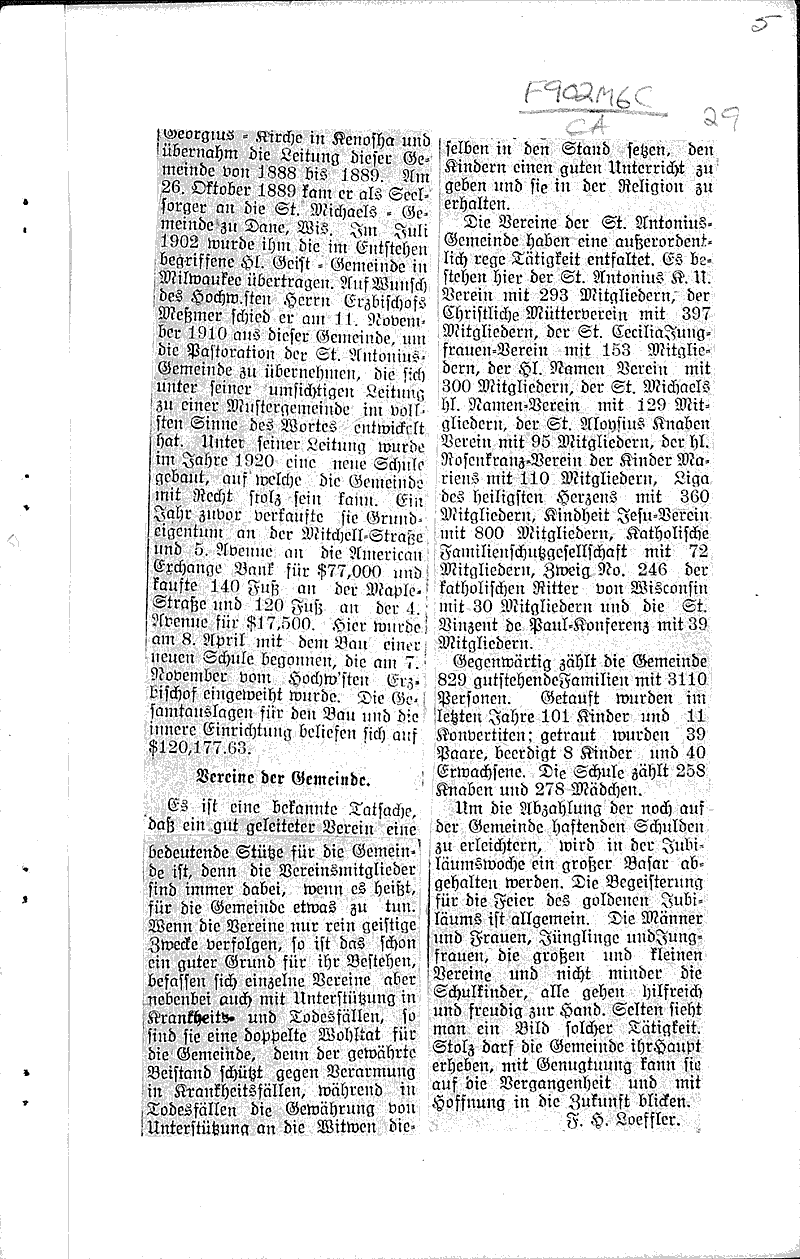  Source: Milwaukee Sentinel Topics: Church History Date: 1922-01-15