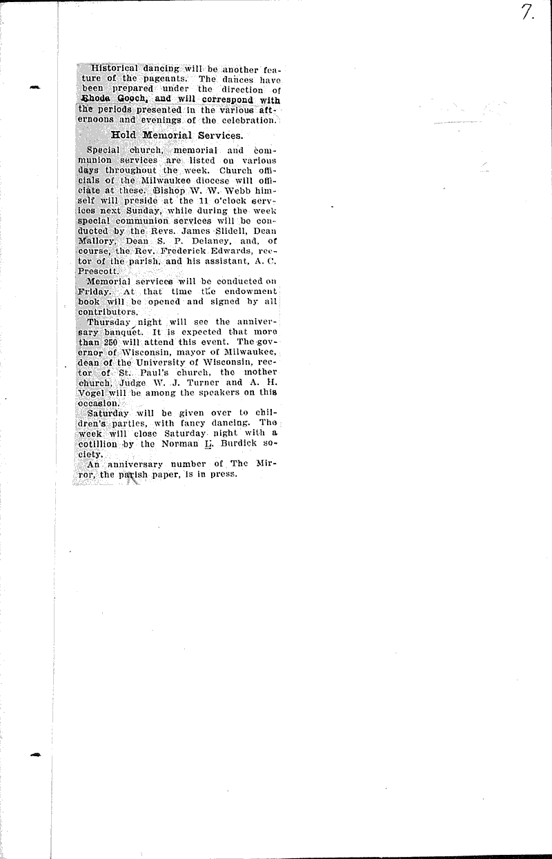  Source: Milwaukee Free Press Topics: Church History Date: 1910-11-06