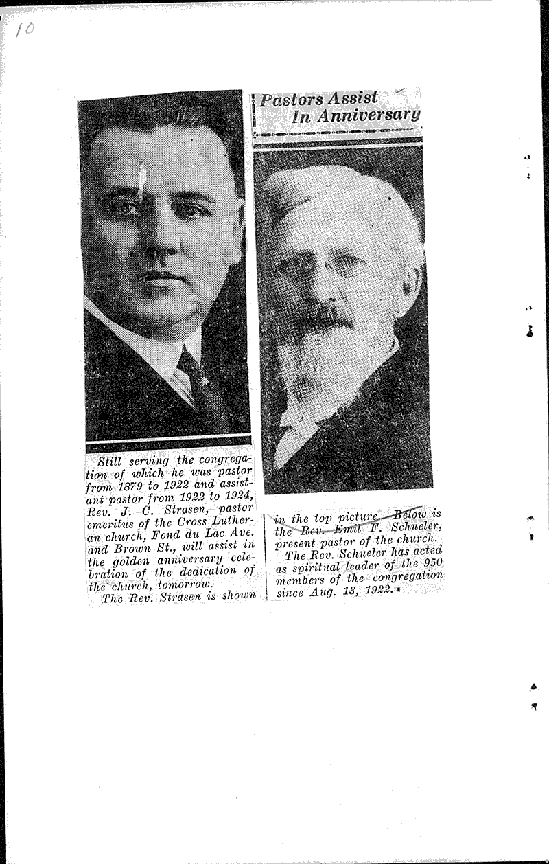  Source: Milwaukee Sentinel Topics: Church History Date: 1923-09-30