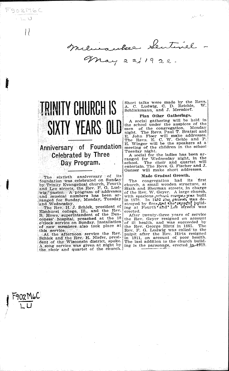  Source: Milwaukee Leader Topics: Church History Date: 1927-10-17