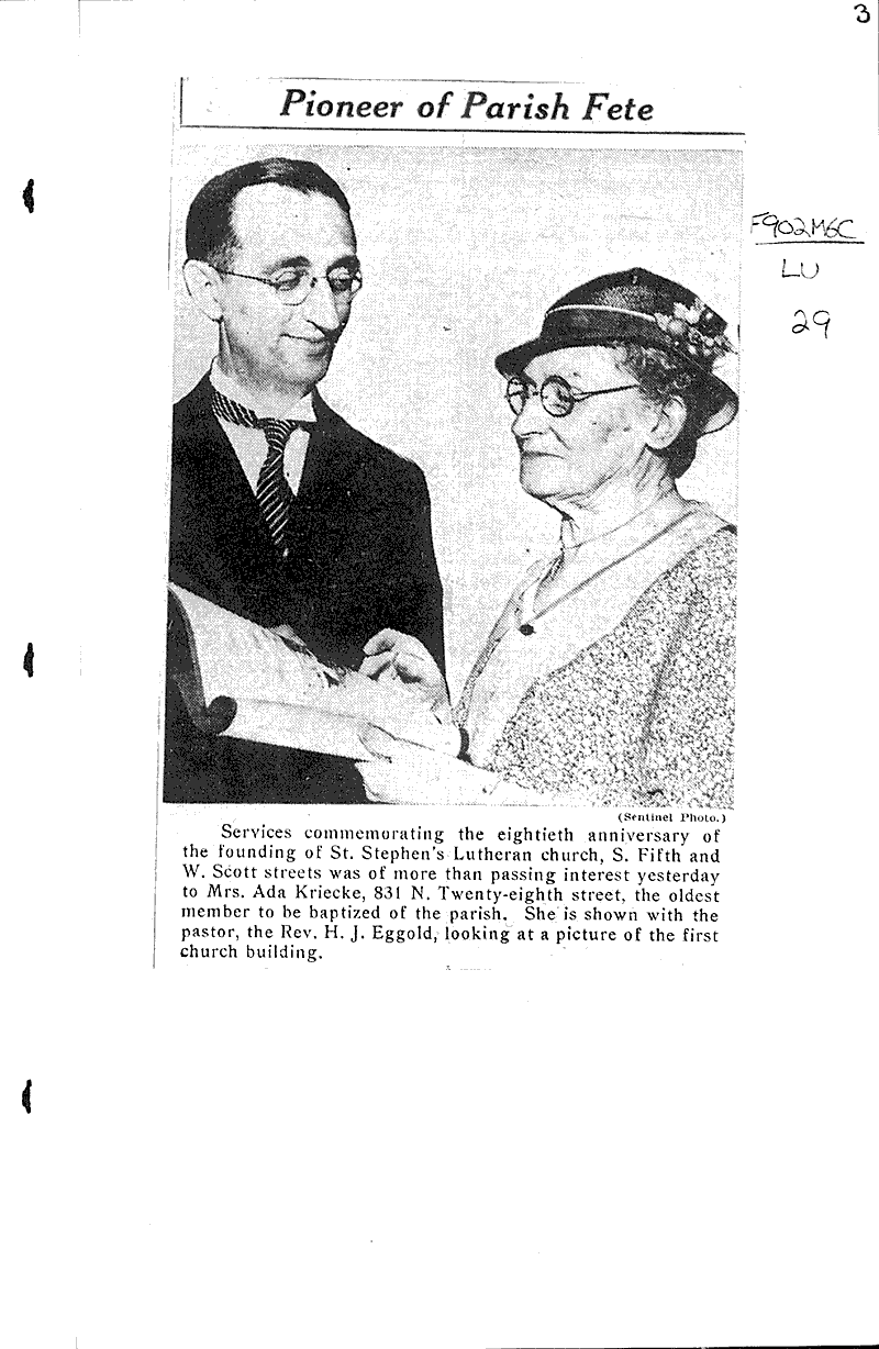  Source: Wisconsin News Topics: Church History Date: 1934-06-02