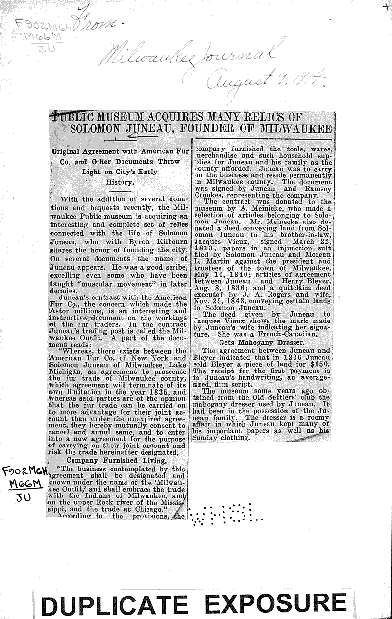  Source: Milwaukee Journal Topics: Education Date: 1914-08-09