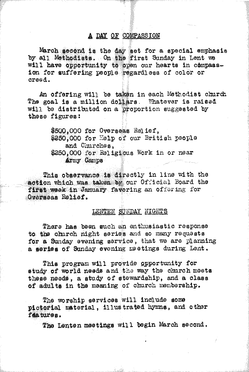  Source: Monroe Times Topics: Church History Date: 1917-07-23