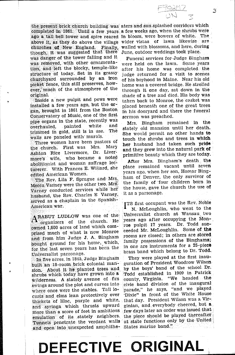  Source: Milwaukee Journal Topics: Church History Date: 1928-07-29
