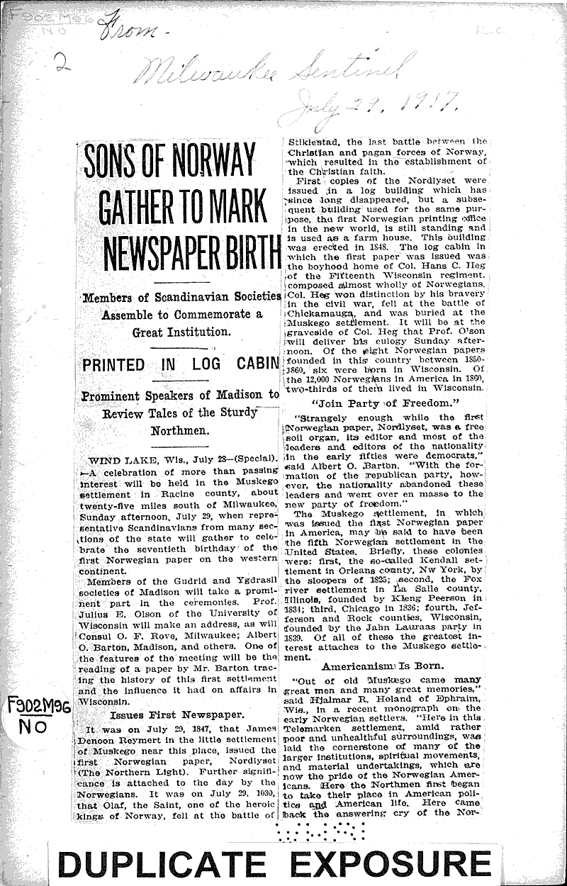  Source: Milwaukee Sentinel Topics: Immigrants Date: 1917-07-29