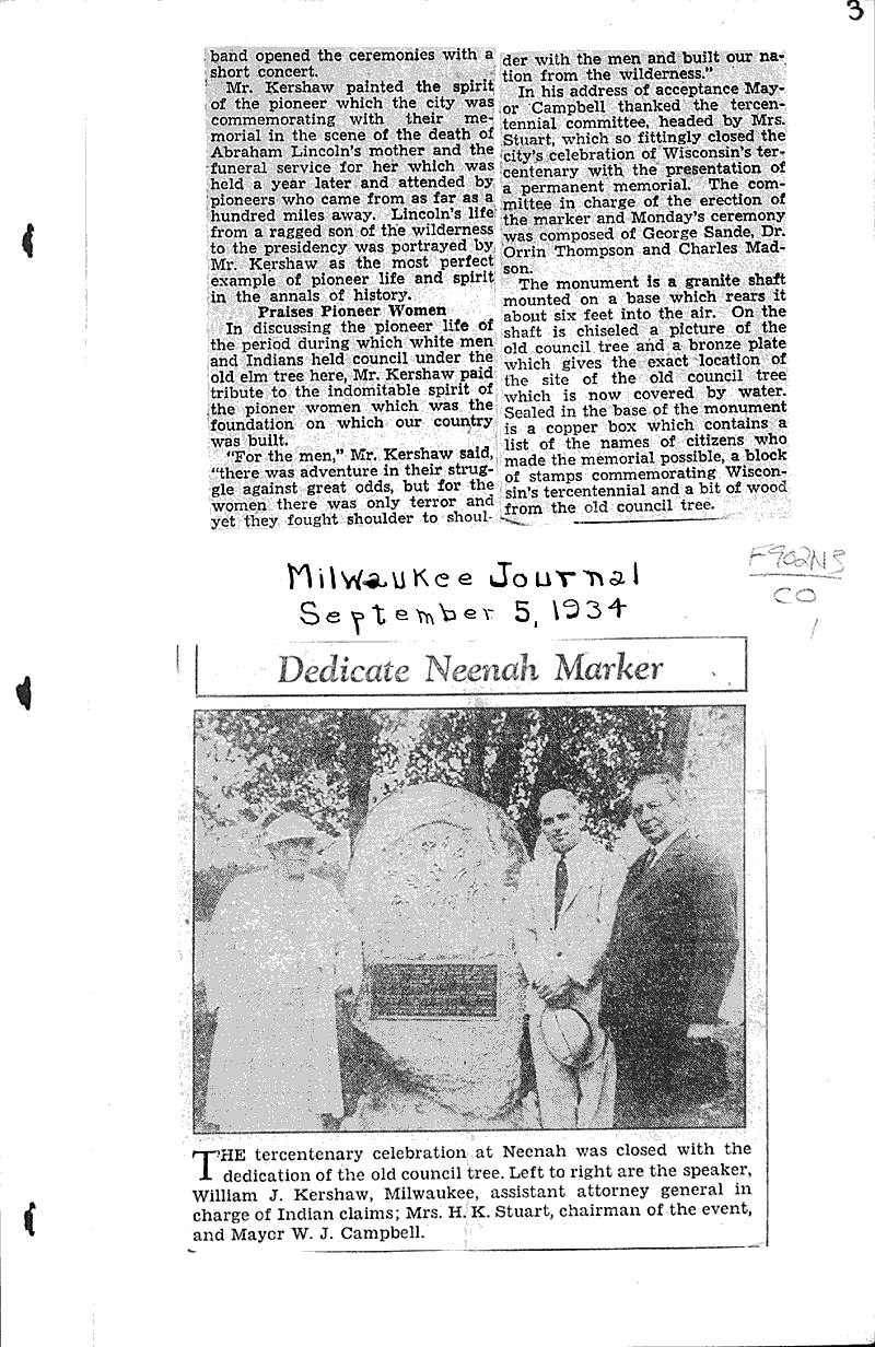  Source: Appleton Post-Crescent Topics: Architecture Date: 1934-09-04