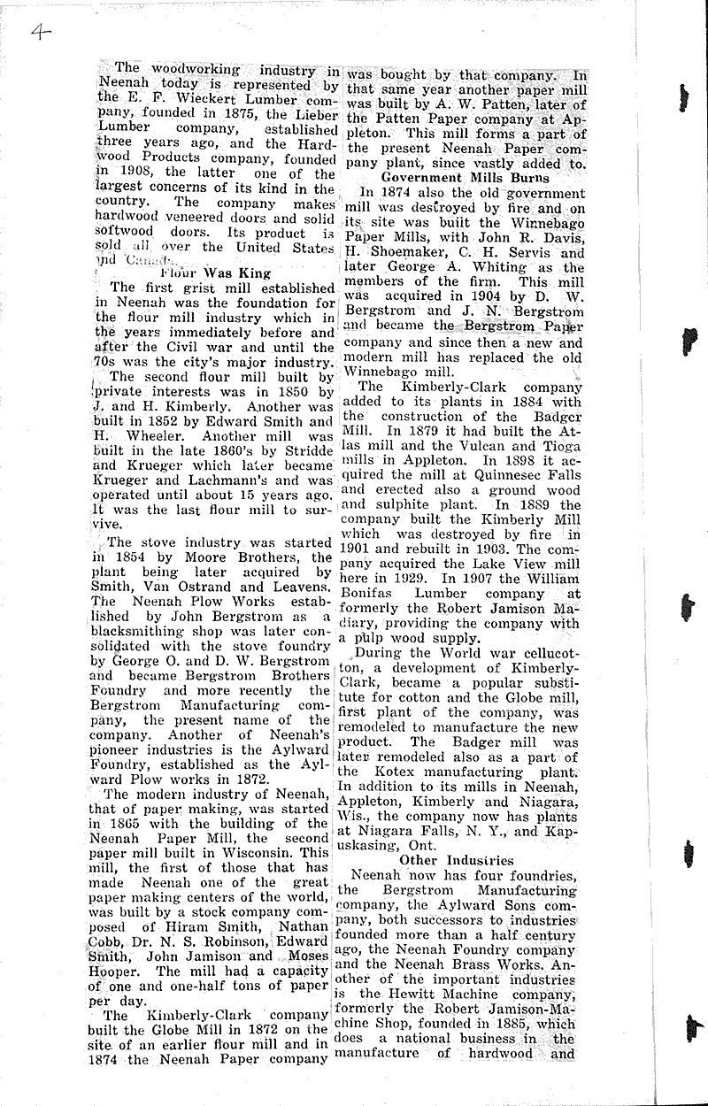  Source: Neenah-Menasha Daily News Times Topics: Industry Date: 1931-06-20