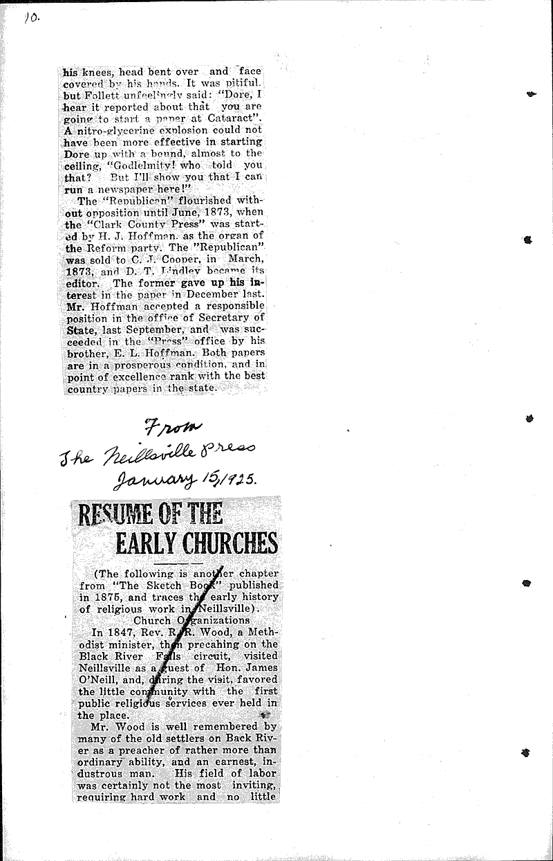  Source: Neillsville Press Date: 1925-01-01