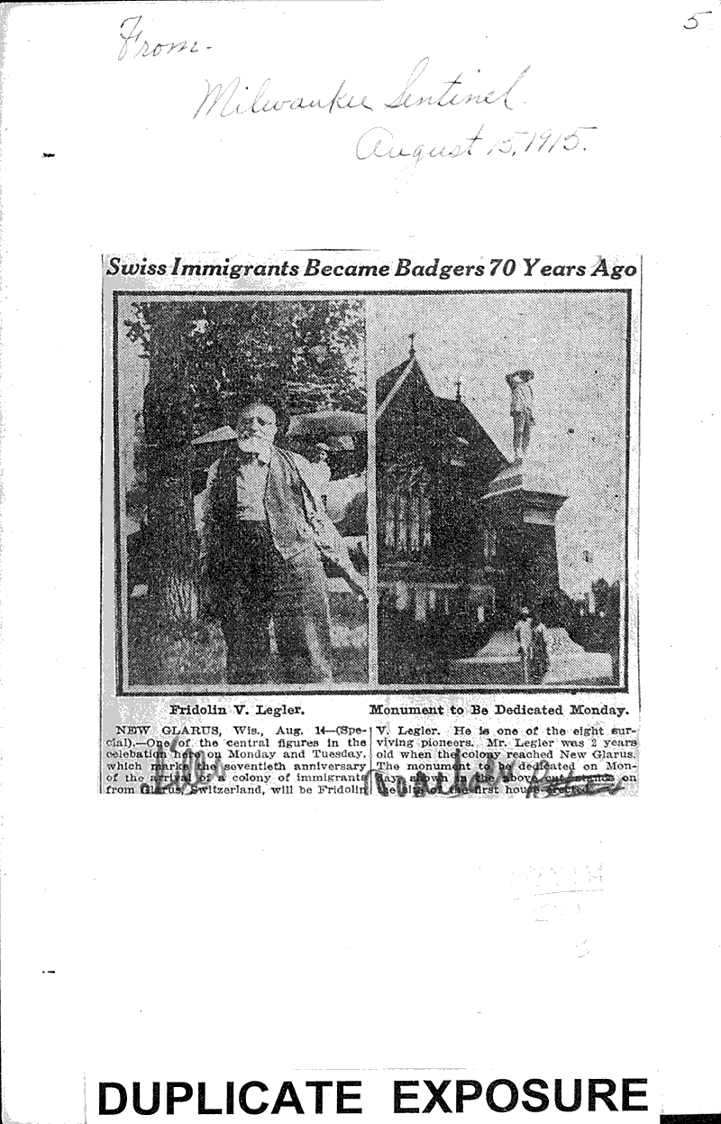  Source: Milwaukee Sentinel Topics: Immigrants Date: 1915-08-15