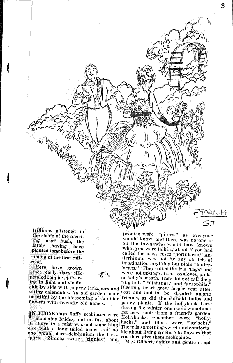 Garden links the present with pioneers Source: Milwaukee Journal Topics: Immigrants Date: 1927-12-04