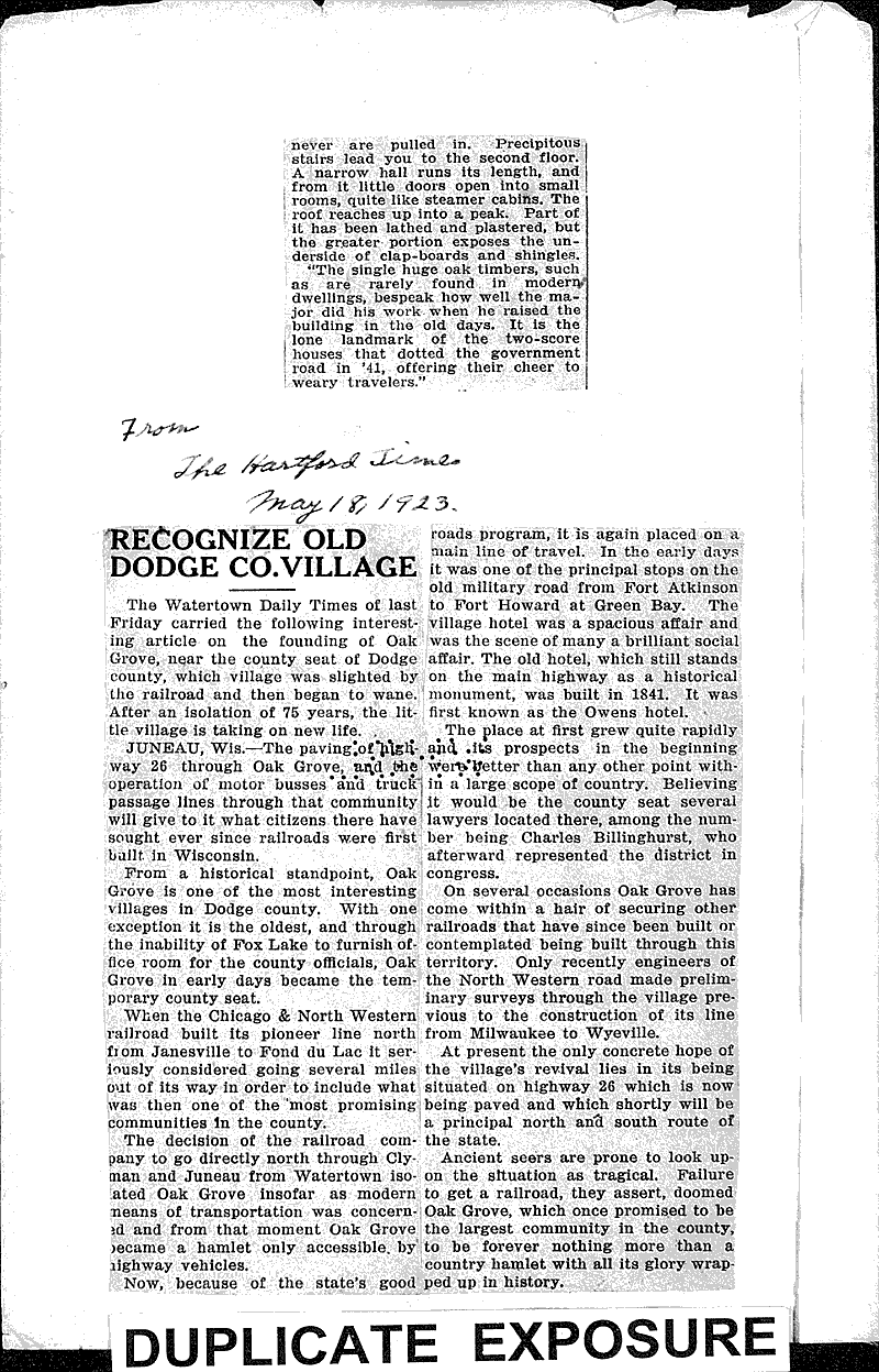  Source: Beaver Dam Citizen Topics: Architecture Date: 1925-03-22