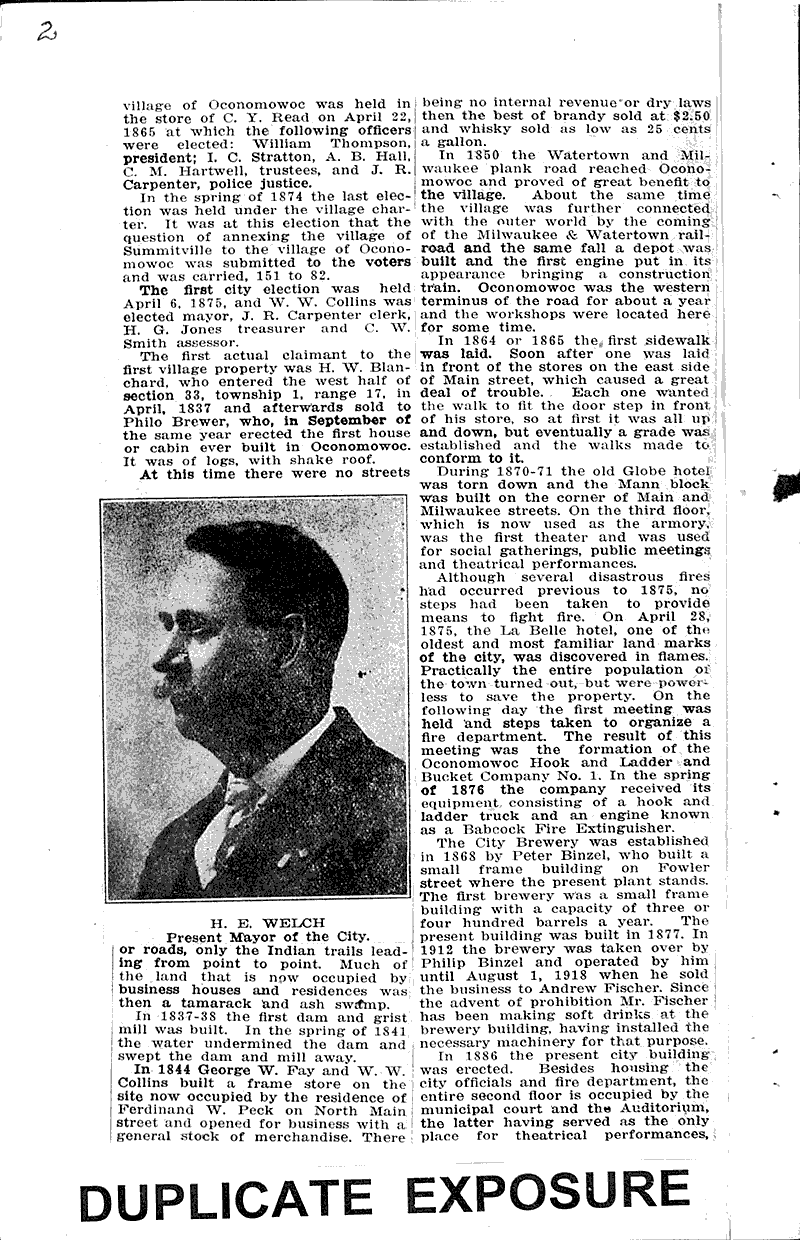  Source: Oconomowoc Enterprise Topics: Government and Politics Date: 1920-01-07