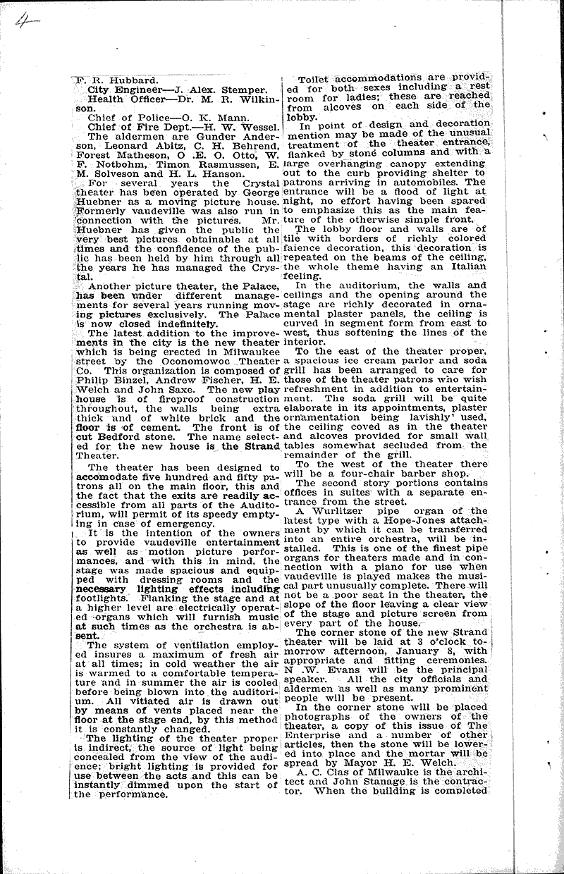  Source: Oconomowoc Enterprise Topics: Government and Politics Date: 1920-01-07