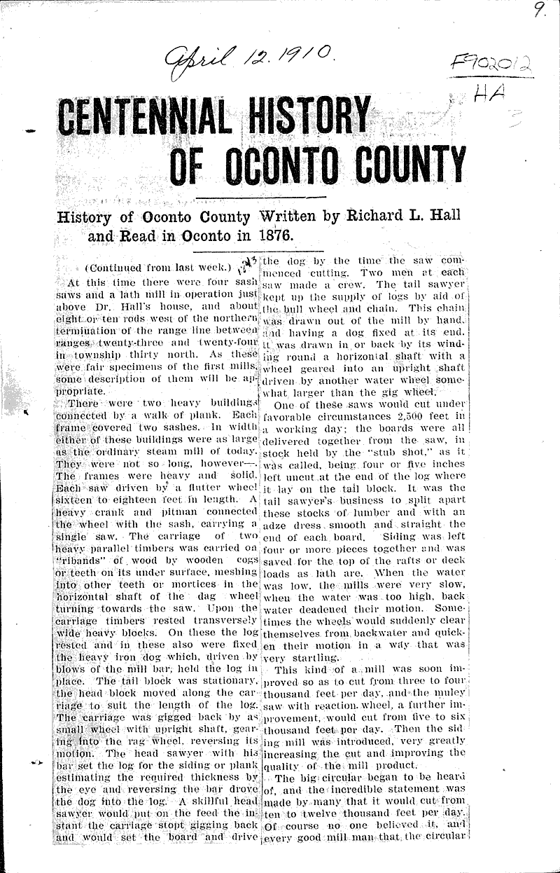  Source: Marinette Eagle-Star Date: 1910-03-22