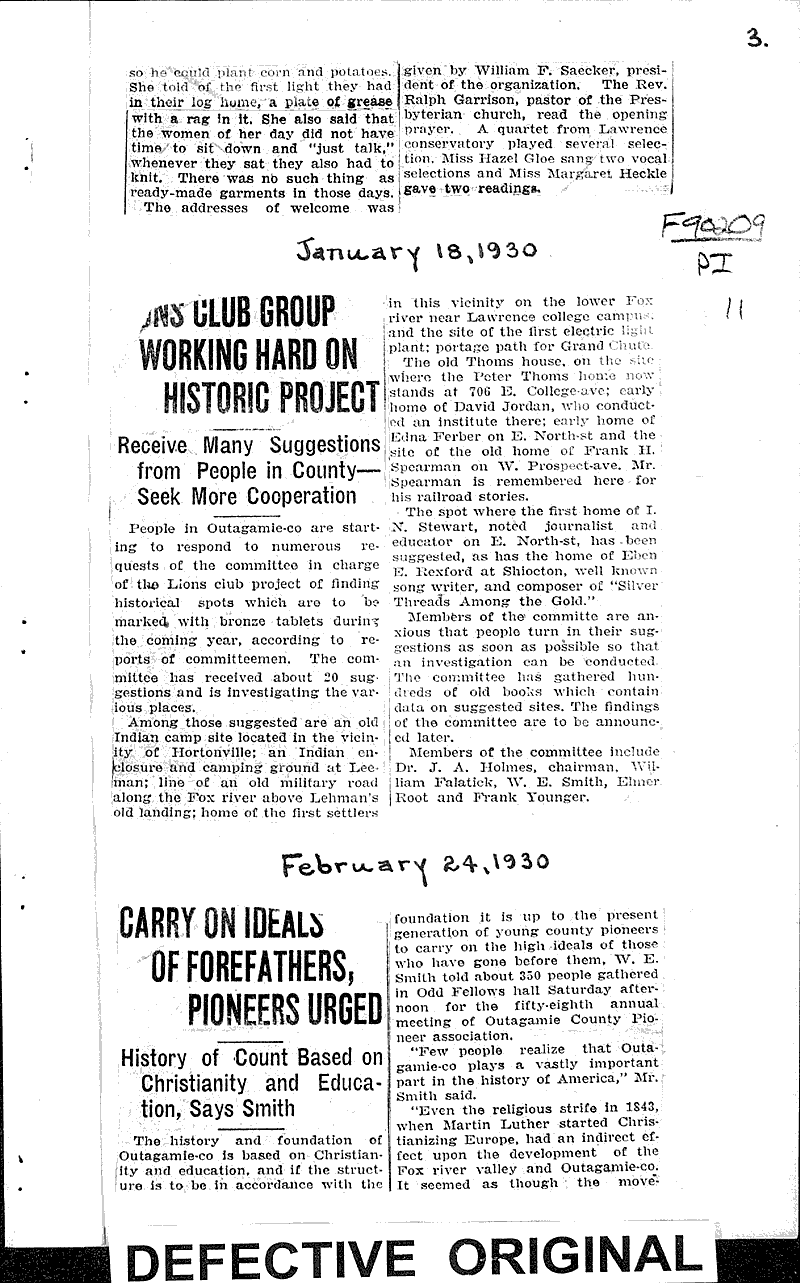  Source: Appleton Post-Crescent Topics: Social and Political Movements Date: 1929-02-23