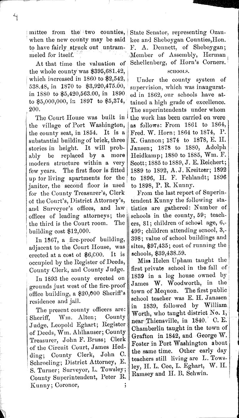 Ozaukee County, Wis. One of the richest and most fertile regions of