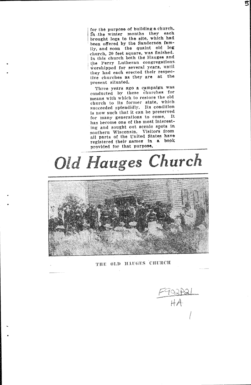  Source: Wisconsin State Journal Topics: Church History Date: 1927-08-19