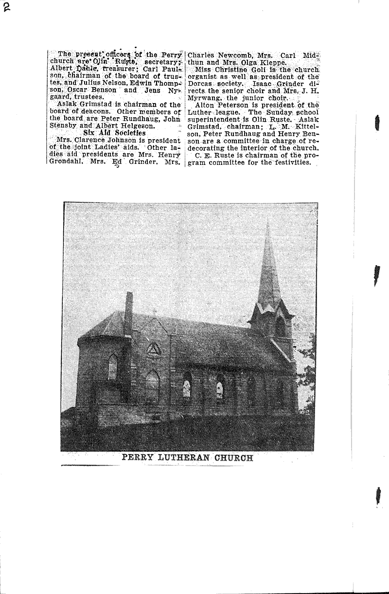  Source: Fennimore Times Topics: Church History Date: 1930-06-04