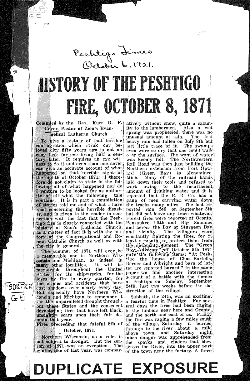  Source: Peshtigo Times Date: 1921-10-06
