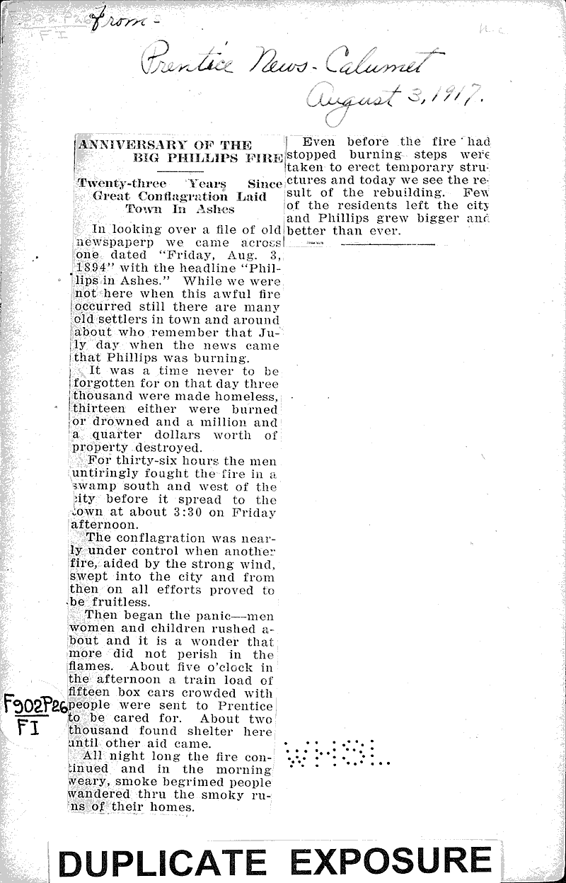 Source: Prentice News Date: 1917-08-03