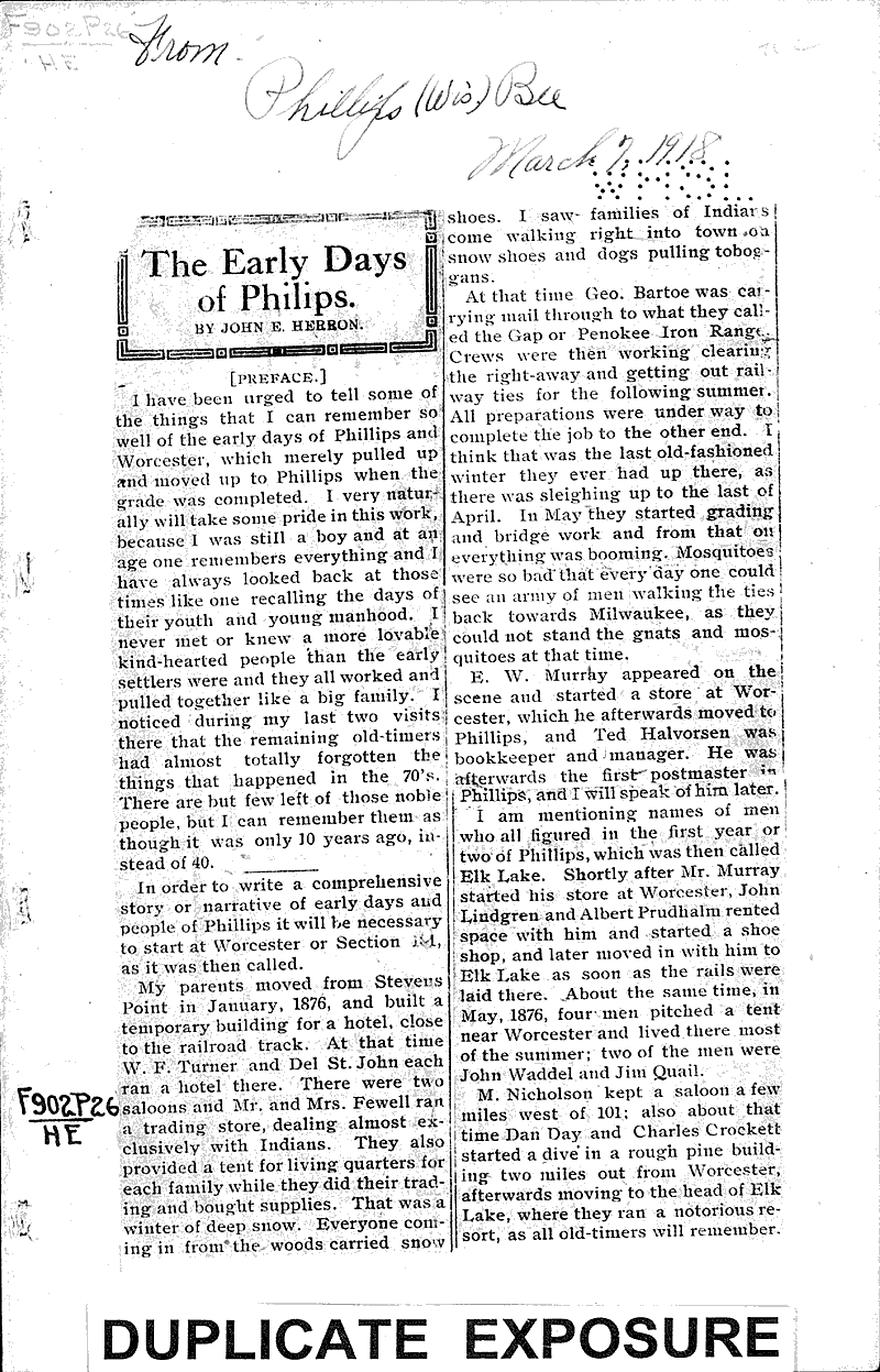  Source: Phillips Bee Date: 1918-03-07