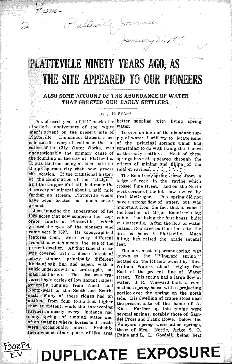  Source: Platteville Journal Date: 1917-01-31
