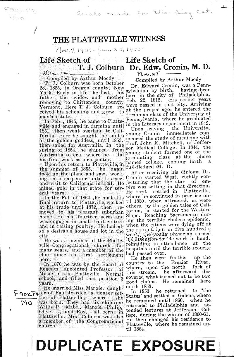  Source: Platteville Witness Date: 1934-11-07
