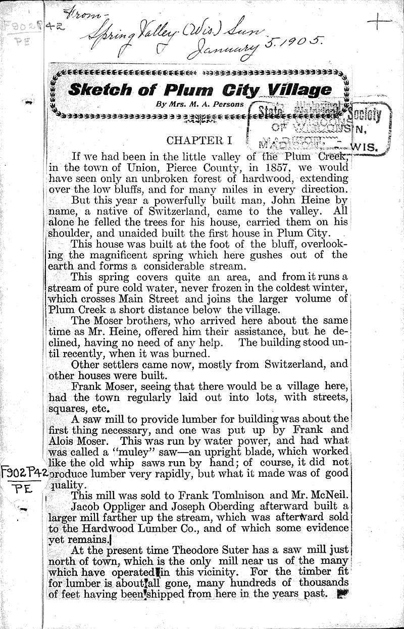  Source: Spring Valley Sun Date: 1905-01-05