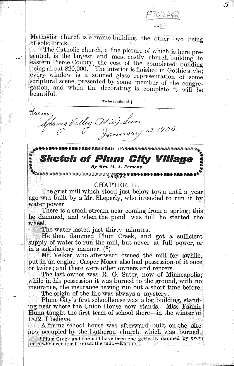  Source: Spring Valley Sun Date: 1905-01-05