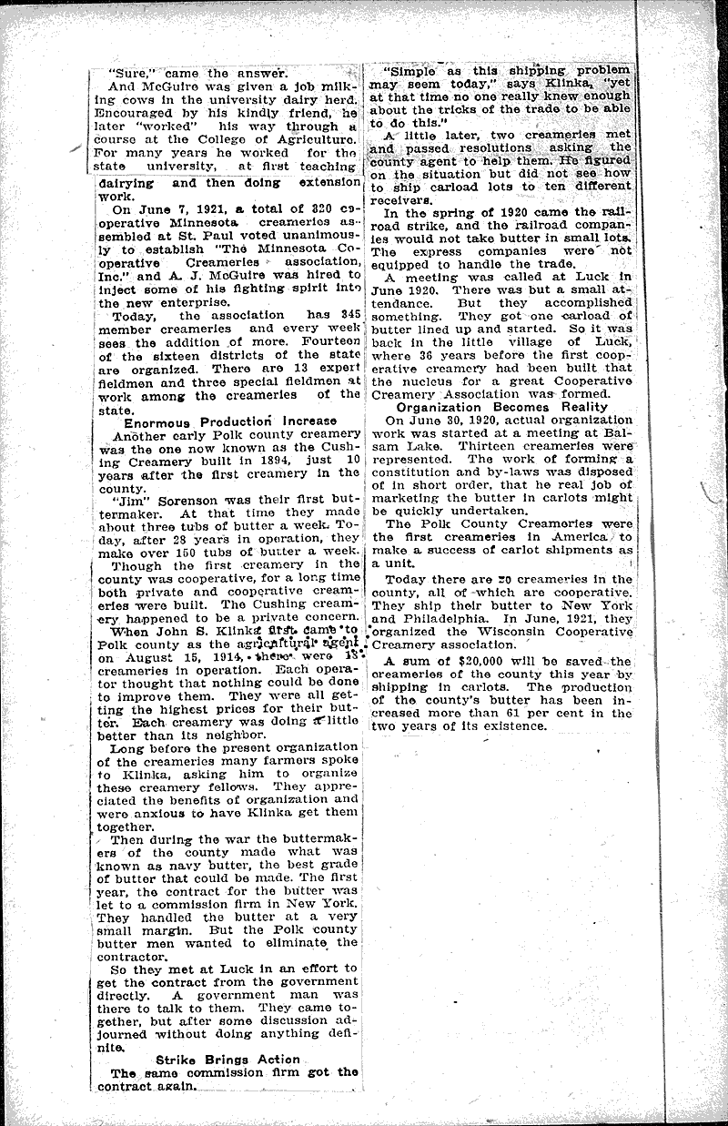  Source: Wisconsin State Journal Topics: Industry Date: 1922-12-26