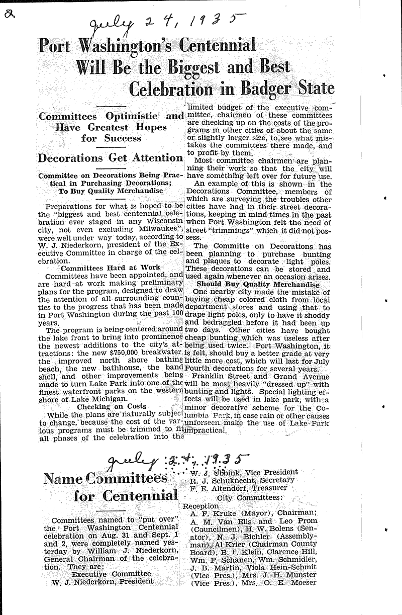  Source: Port Washington Herald Date: 1935-02-13